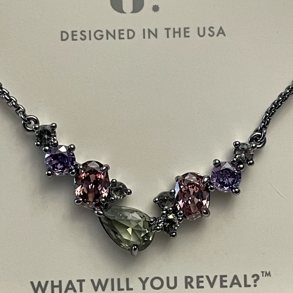 Bomb Party OG NK91835 “Gravity Wears Jewels Now”Hematite/Multicolor CZ’s NIB